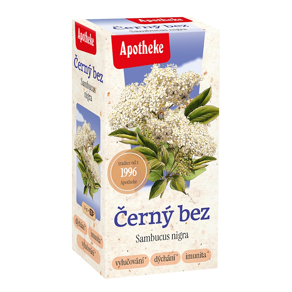 Apotheke Černý bez květ čaj 20x1.5g koupíte na Lekarna.cz