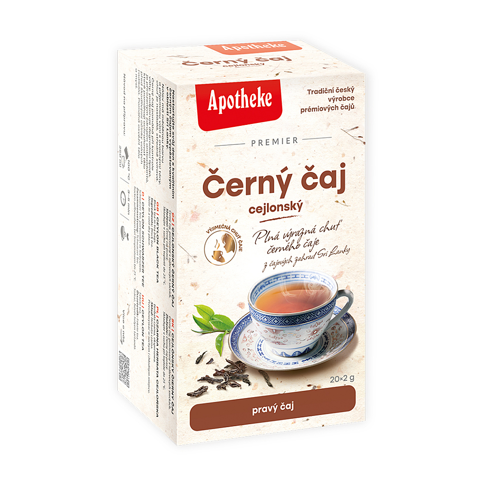 Apotheke Černý čaj cejlonský 20x2g koupíte na Lekarna.cz