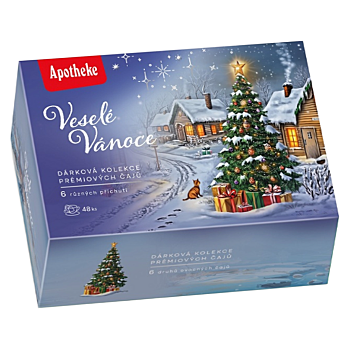 APOTHEKE Dárková kolekce veselé Vánoce 48 sáčků (Ovocné čaje)
