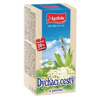 APOTHEKE Dýchací cesty a pocení 20x 1,5 g sáčků (Bylinné čaje) - Přírodní, Bylinné