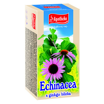 APOTHEKE Echinacea s ginkgo bilobou čaj 20x1,5 g