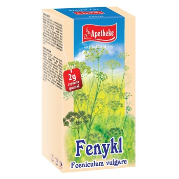 APOTHEKE Fenykl čaj 20x2 g (Bylinné čaje) - Jednodruhové, Bylinné
