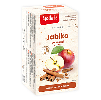 APOTHEKE Jablko se skořicí čaj 20 sáčků (Ovocné čaje)