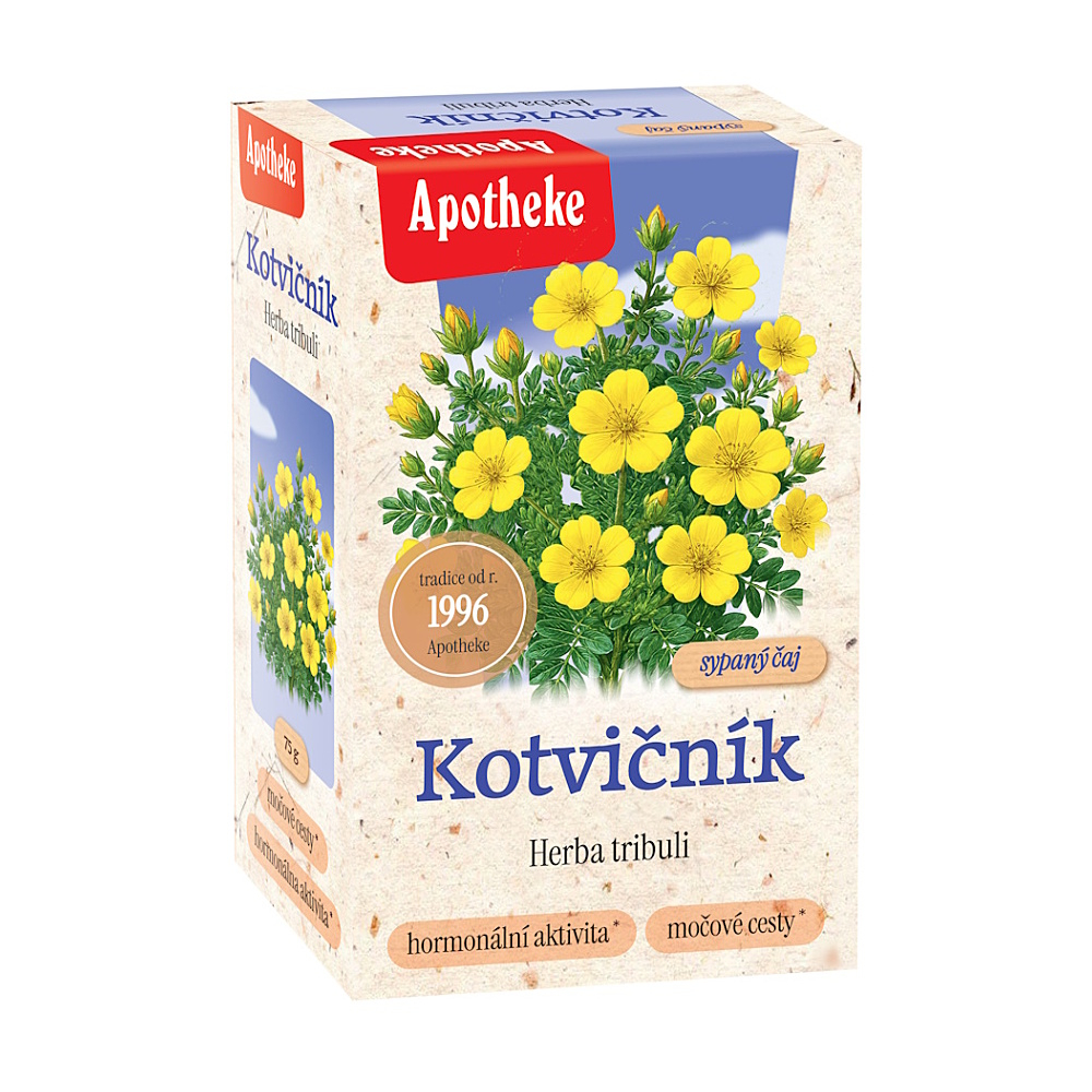 APOTHEKE Kotvičník zemní nať sypaný čaj 75 g