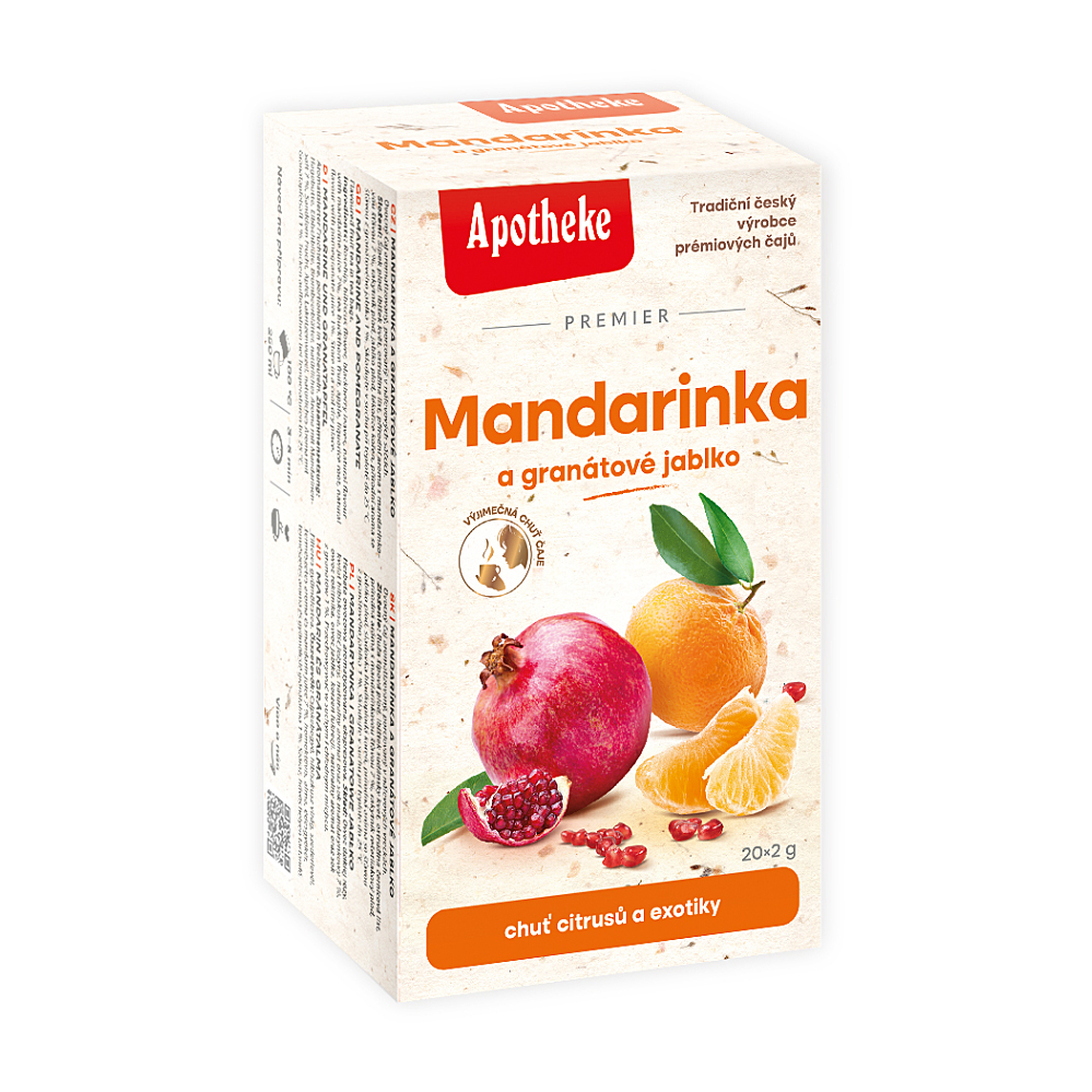Apotheke Mandarinka a granátové jablko čaj 20x2g koupíte na Lekarna.cz