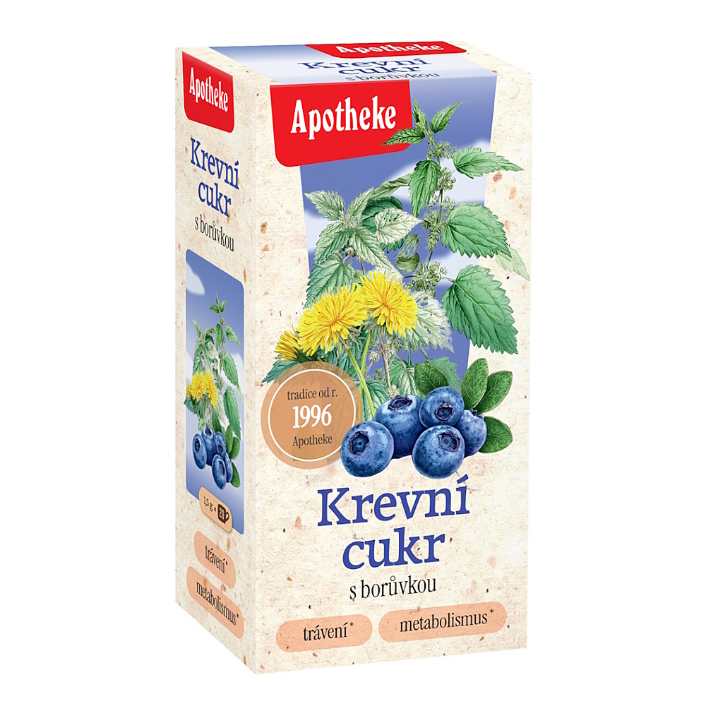 APOTHEKE Na krevní cukr s borůvkou 20x1,5 g
