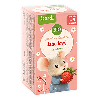 APOTHEKE Pohádkový dětský čaj jahodový BIO 20 sáčků (Ovocné čaje pro děti) - BIO