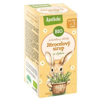 APOTHEKE Sirup dětský jitrocelový se šípkem BIO 250 g (Vitamíny a multivitaminy pro děti) - Vícesložkové