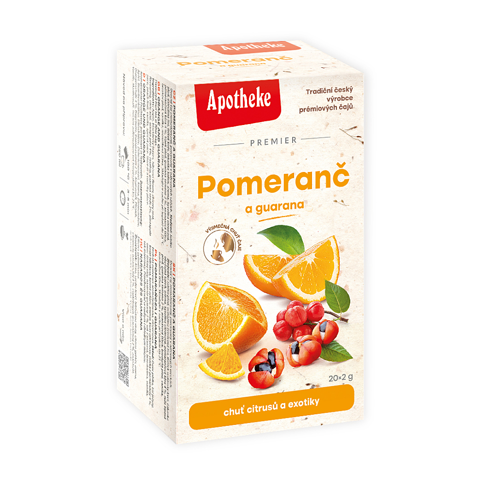 Apotheke Pomeranč a guarana čaj 20x2g