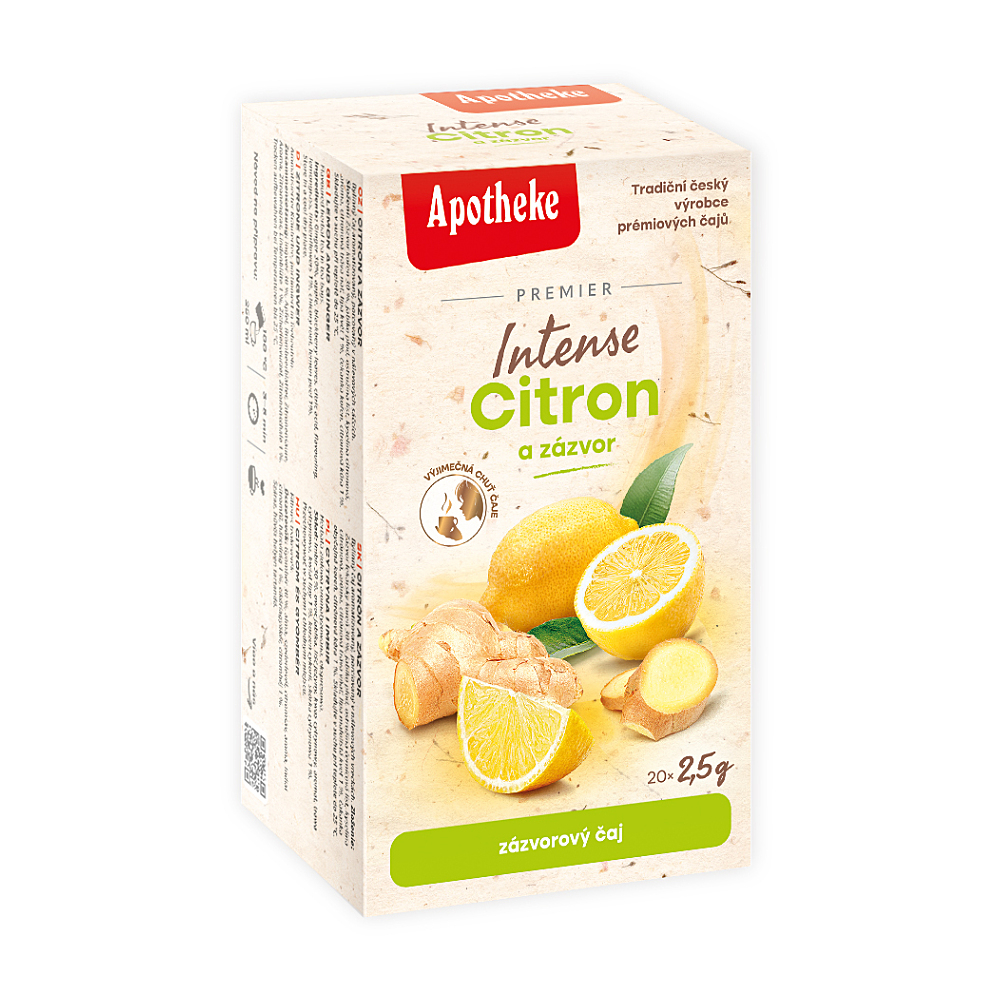 Apotheke Premier Intense Citron zázvor čaj 20x2.5g