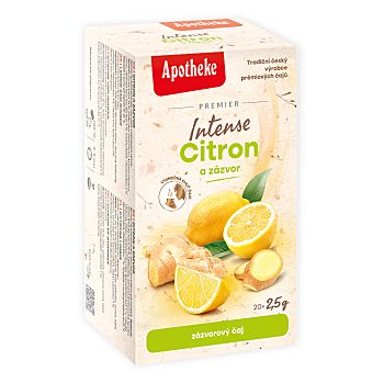 APOTHEKE Premier intense citron zázvor čaj 20 sáčků (Bylinné čaje) - Přírodní