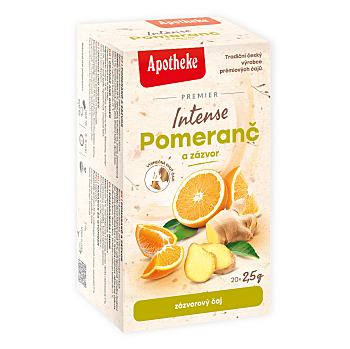 APOTHEKE Premier intense čaj pomeranč a zázvor 20 sáčků (Ovocné čaje)