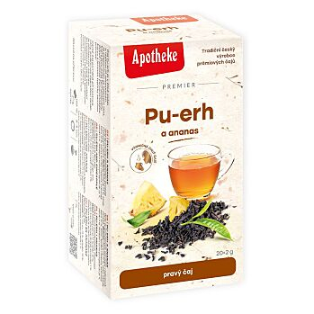 APOTHEKE Premier Pu-erh a ananas čaj 20 sáčků (Černé čaje)