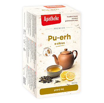 APOTHEKE Premier pu-erh a citron čaj 20 sáčků (Černé čaje)
