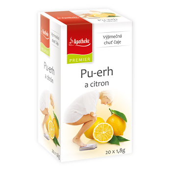 APOTHEKE Pu-erh a citron 20x1.8 g (Černé čaje) - Jednodruhové, Černé