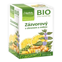 APOTHEKE Zázvorový čaj s citronem a mátou BIO 20x1,5 g