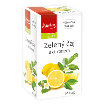 APOTHEKE Zelený čaj s citronem 20 sáčků (Zelené čaje) - Jednodruhové, Zelené