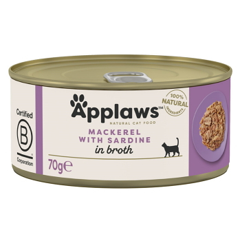 APPLAWS Makrela a sardinky konzerva pro kočky 70 g (Konzervy pro kočky)