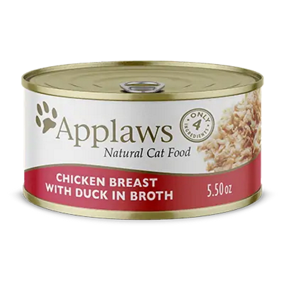 E-shop APPLAWS Kuřecí prsa a kachna konzerva pro kočky 156 g