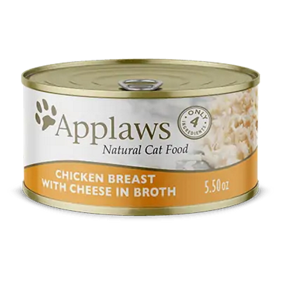 APPLAWS Kuřecí prsa a sýr konzerva pro kočky 156 g