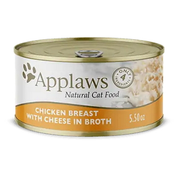 APPLAWS Kuřecí prsa a sýr konzerva pro kočky 156 g