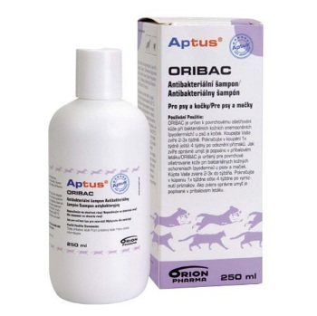 APTUS Oribac antibakteriální šampon pro psy a kočky 250 ml, expirace