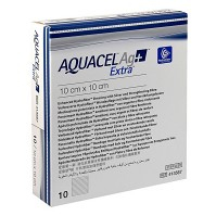 AQUACEL Ag+ extra 10 x 10 cm 10ks