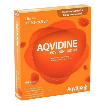 AQVIDINE Povidone Iodine 9.5 x 9.5 cm 10ks