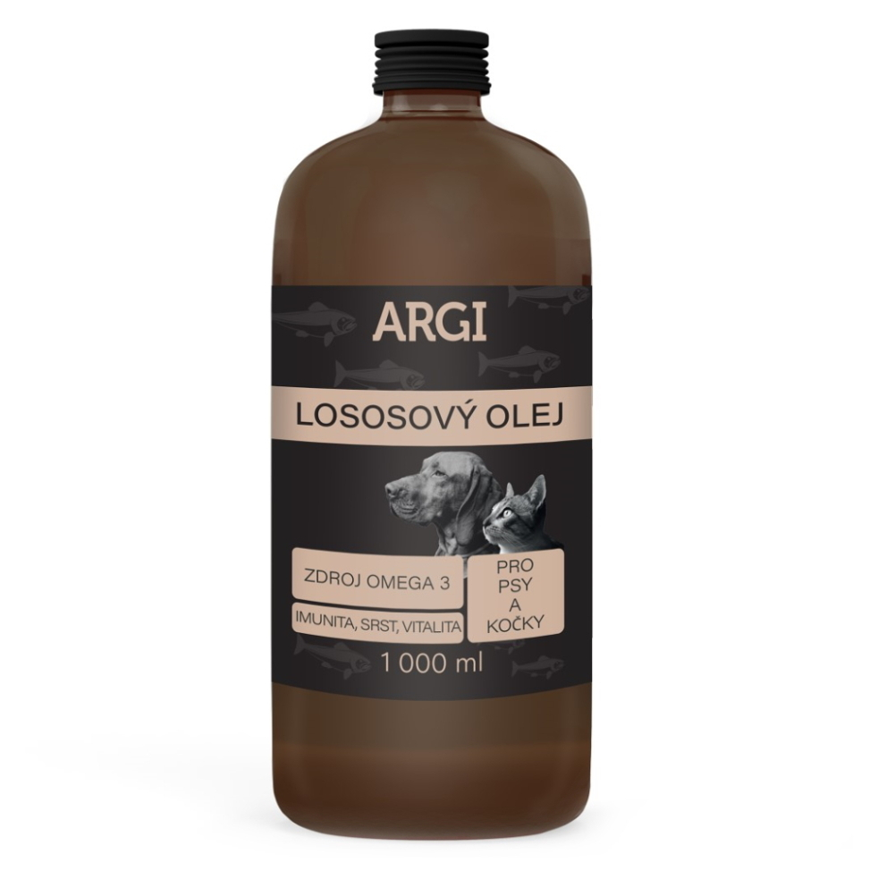 Levně ARGI Lososový olej pro psy 1000 ml