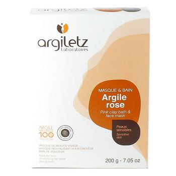 ARGILETZ jíl růžový ultra ventilovaný maska a koupel (citlivá pleť) 200 g