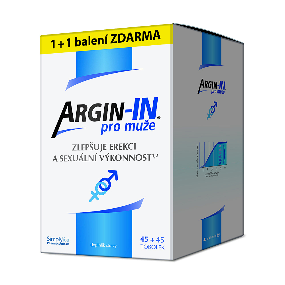 ARGIN-IN pro muže 45 tobolek 1+1 balení ZDARMA