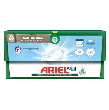 ARIEL All-in-1 PODs Sensitive Kapsle na praní 31 PD