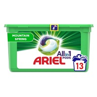 ARIEL Allin1 Pods Mountain Spring Kapsle na praní 13 pracích dávek