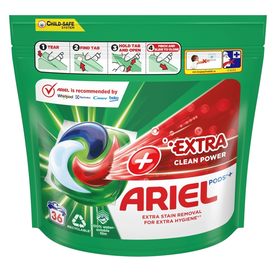 E-shop ARIEL Extra Clean All-in-1 PODS Kapsle na praní 36 PD