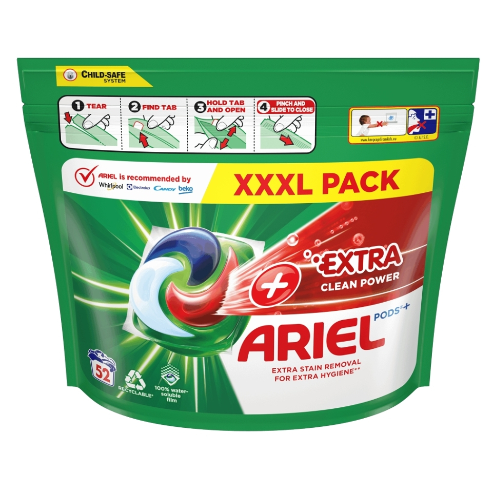 E-shop ARIEL Extra Clean All-in-1 PODS Kapsle na praní 52 PD