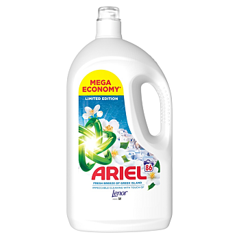 ARIEL Fresh Breeze Tekutý prací prostředek 86 praní 3,87 l (Prací gely)