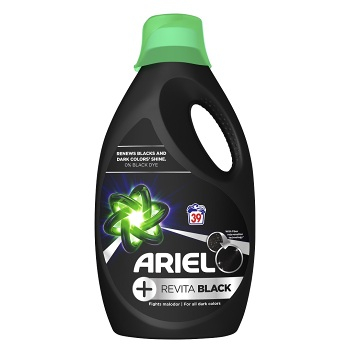 ARIEL +Revitablack Tekutý prací gel 39 pracích dávek/2145 ml