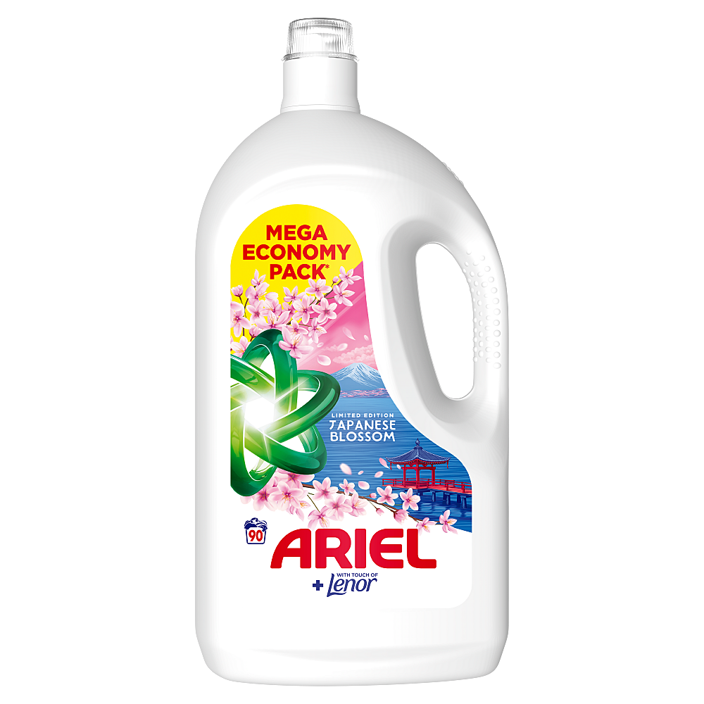 Ariel+Lenor Japanese Blossom prací gel 4050ml