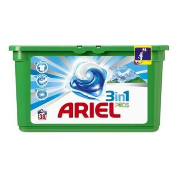 Ariel gel kapsle Alpine 3in1 38 kusů