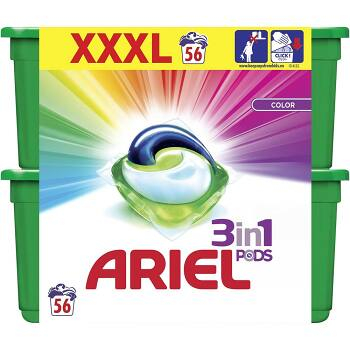 ARIEL Color Kapsle na praní 3v1 56 dávek