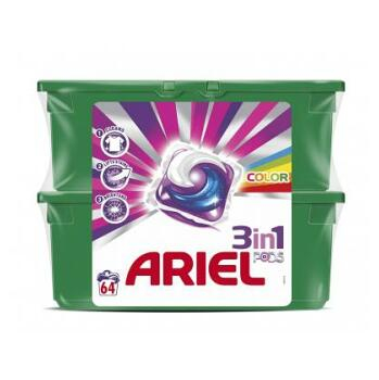 ARIEL gelové kapsle Color 3in1 2x32 kusů