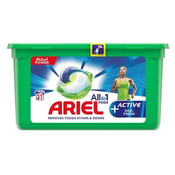 ARIEL kapsle Allin1 Pods + Active Odor Defense 31 PD