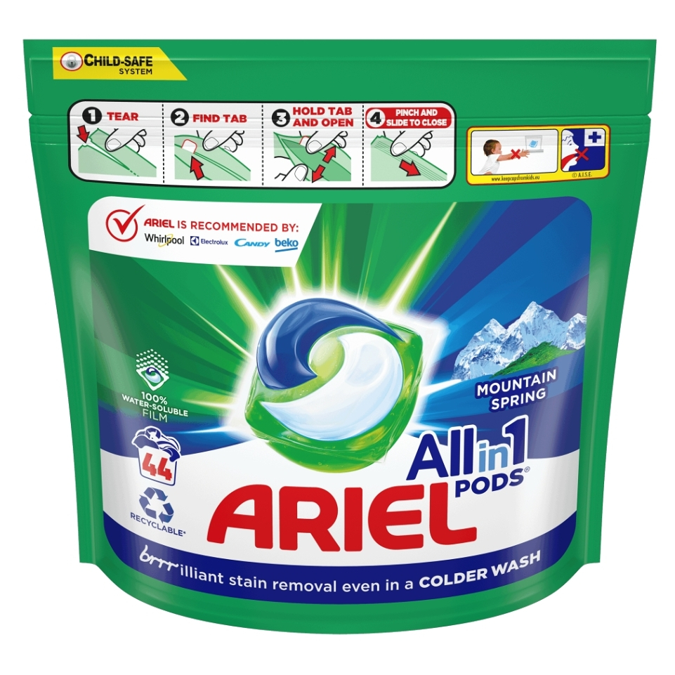 E-shop ARIEL Mountain Spring All-in-1 PODS® Kapsle na praní 44 PD