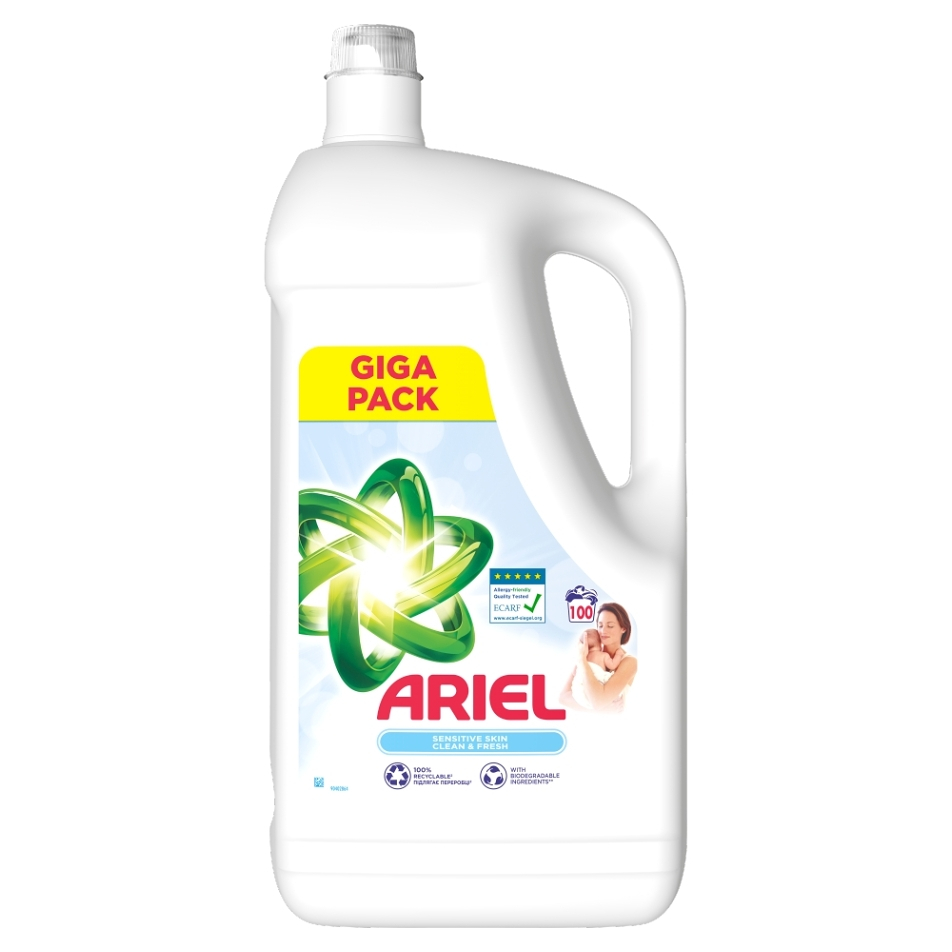 E-shop ARIEL Sensitive Prací gel 100 praní 5 l