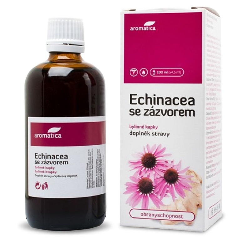 E-shop AROMATICA Echinacea se zázvorem bylinné kapky 100 ml
