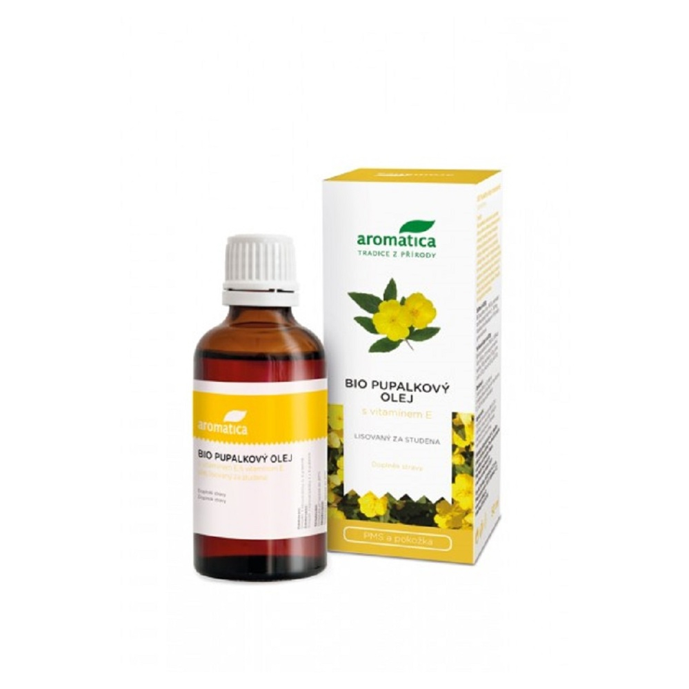 E-shop AROMATICA Pupalkový olej s beta-karotenem a vitamínem E100 ml