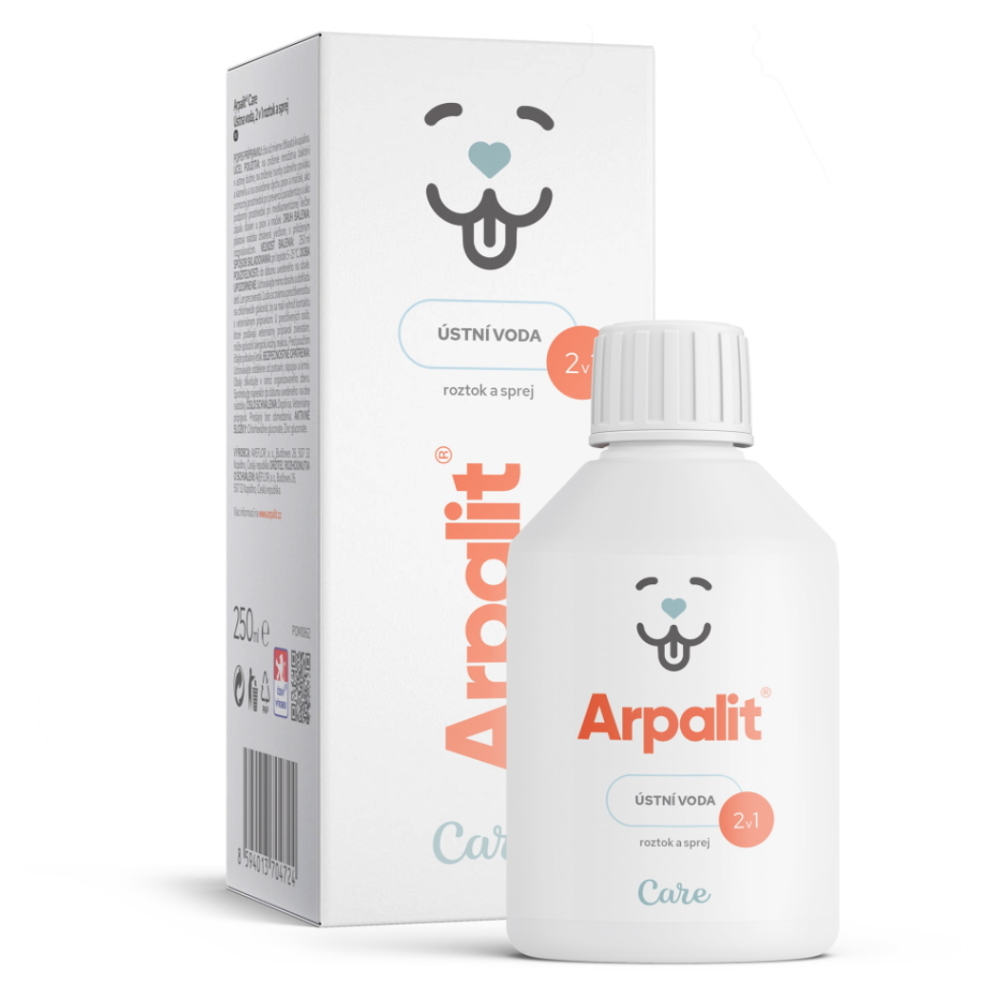 E-shop ARPALIT CARE Ústní voda 2v1 roztok a sprej pro psy a kočky 250 ml