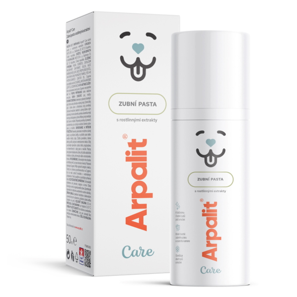 E-shop ARPALIT CARE Zubní pasta s rostlinnými extrakty pro psy a kočky 50 ml