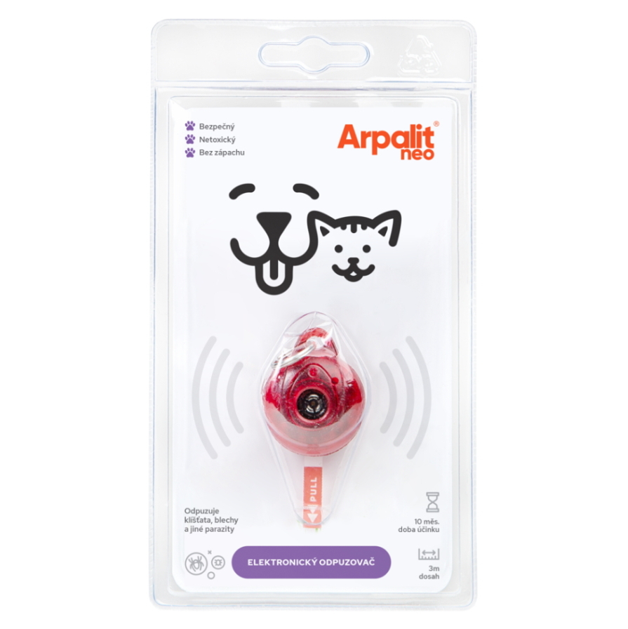 ARPALIT NEO Dog Elektrický odpuzovač klíšťat pro psy a kočky 1 kus