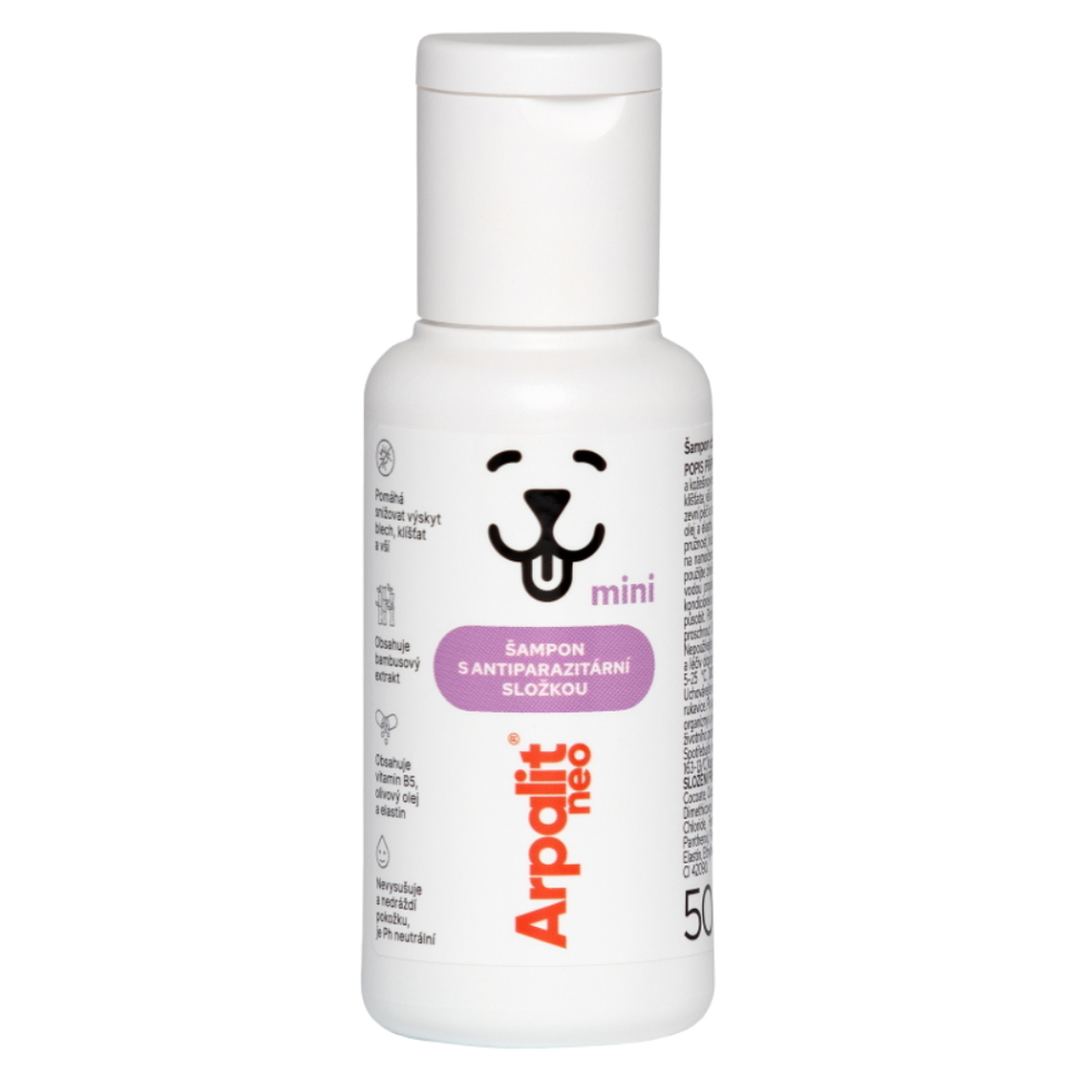 E-shop ARPALIT NEO šampon obohacený antiparazitární složkou a bambusovým extraktem 50 ml